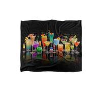 JQ Licensing Royce Mcclure Cocktails Tropical Drinks Silky Touch Super Soft Throw Blanket 152 X 127 cm in White JQ Licensing White 152 X 127 cm
