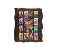 JQ Licensing Royce Mcclure Dino Mosaic Silky Touch Super Soft Throw Blanket 152 X 127 cm in White JQ Licensing White 152 X 127 cm