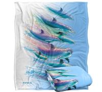Jq Licensing - Royce Mcclure Dolphin Flow Silky Touch Super Soft Throw Blanket 152 X 127 Cm