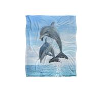 JQ Licensing Royce Mcclure Dolphin Jumpers Silky Touch Super Soft Throw Blanket 152 X 127 cm in White JQ Licensing White 152 X 127 cm