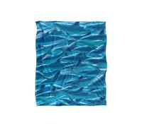 JQ Licensing Royce Mcclure Dolphin Race Pattern Silky Touch Super Soft Throw Blanket 152 X 127 cm in White JQ Licensing White 152 X 127 cm