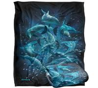 Jq Licensing - Royce Mcclure Dolphin Twister Dark Water Silky Touch Super Soft Throw Blanket 152 X 127 Cm