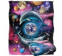 Jq Licensing - Royce Mcclure Dolphin Universe Silky Touch Super Soft Throw Blanket 152 X 127 Cm