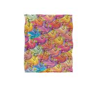 JQ Licensing Royce Mcclure Flocking Birds Pattern Silky Touch Super Soft Throw Blanket 152 X 127 cm in White JQ Licensing White 152 X 127 cm