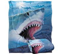 Jq Licensing - Royce Mcclure Great White Shark Silky Touch Super Soft Throw Blanket 152 X 127 Cm