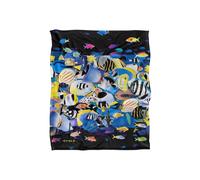 JQ Licensing Royce Mcclure Night Dive Tropical Fish Silky Touch Super Soft Throw Blanket 152 X 127 cm in White JQ Licensing White 152 X 127 cm