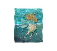 JQ Licensing Royce Mcclure Spinosaurus Dinosaur & Shark Silky Touch Super Soft Throw Blanket 152 X 127 cm in White JQ Licensing White 152 X 127 cm