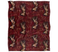 Jq Licensing Silky Deer Supersoft Blanket Multicoloured (152Cm X 127Cm)