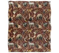 Jq Licensing Silky Elk Hunting Supersoft Blanket Multicoloured (One Size)