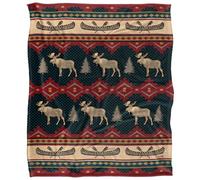 Jq Licensing Silky Moose Supersoft Blanket Multicoloured (One Size)