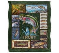 Jq Licensing Silky Trout Supersoft Blanket Multicoloured (One Size)