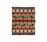 JQ Licensing Southwest Bear Silky Touch Super Soft Throw Blanket 152 X 127 cm in White JQ Licensing White 152 X 127 cm