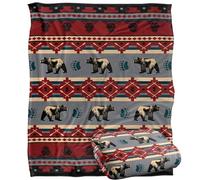JQ Licensing Southwest Lodge Bear Silky Touch Super Soft Throw Blanket 152 X 127 cm