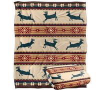 JQ Licensing Southwest Lodge Deer Silky Touch Super Soft Throw Blanket 152 X 127 cm