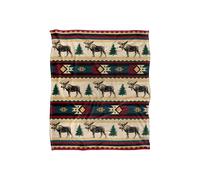 JQ Licensing Southwest Moose Silky Touch Super Soft Throw Blanket 152 X 127 cm in White JQ Licensing White 152 X 127 cm