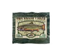 JQ Licensing Two Brook Lodge Sign Silky Touch Super Soft Throw Blanket 152 X 127 cm in White JQ Licensing White 152 X 127 cm
