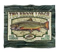 Jq Licensing Two Brook Lodge Silky Sign Supersoft Blanket Multicoloured (One Size)