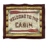Jq Licensing Welcome To The Cabin Silky Sign Supersoft Blanket Multicoloured (One Size)