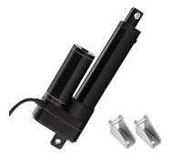 JQDML 100mm 4 Inch Stroke Linear Actuator 12V Heavy Duty 3000N/660lbs IP65 Waterproof Electric Actuator 5mm/s with Mounting Brackets