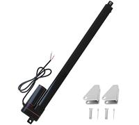 JQDML 12V 18inch 450mm Stroke Linear Actuator Heavy Duty 330LBS/1500N IP65 Waterproof Electric Actuator 10mm/s with Mounting Brackets,for Window Opener,Solar Trackers,Home Automation