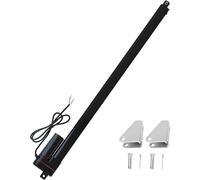 JQDML 12V 26inch 650mm Stroke Linear Actuator Heavy Duty 330LBS/1500N IP65 Waterproof Electric Actuator 10mm/s with Mounting Brackets,for Window Opener,Solar Trackers,Home Automation