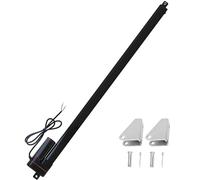 JQDML 12V 30inch 750mm Stroke Linear Actuator Heavy Duty 330LBS/1500N IP65 Waterproof Electric Actuator 10mm/s with Mounting Brackets,for Window Opener,Solar Trackers,Home Automation