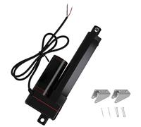 JQDML 12V Linear Actuator 100mm / 4 Inch Stroke 400N/88LBS 34mm/s High Speed IP65 Waterproof Electric Actuator with Mounting Brackets for Window Openers, Solar Trackers, Home Automation