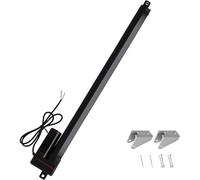 JQDML 12V Linear Actuator 500mm / 20 Inch Stroke 400N/88LBS 34mm/s High Speed IP65 Waterproof Electric Actuator with Mounting Brackets for Window Openers, Solar Trackers, Home Automation