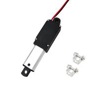 JQDML 12V Mini Linear Actuator - 0.83 Inch Stroke, 14.4lbs/64N, 0.6"/s Speed, IP54 Electric Micro Linear Actuator with Mounting Brackets, Lightweight 0.09lbs, for Cabinets, Robotics, Home Automation