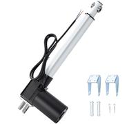 JQDML 1320lbs/6000N Linear Actuator 12V 10inch/250mm Stroke Heavy Duty Electric Actuator Speed 4mm/s with Mounting Brackets,for Massage Bed, Table Lift, Window Opener,Door Opener
