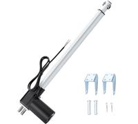 JQDML 1320lbs/6000N Linear Actuator 12V 16inch/400mm Stroke Heavy Duty Electric Actuator Speed 4mm/s with Mounting Brackets,for Massage Bed, Table Lift, Window Opener,Door Opener