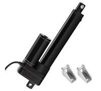 JQDML 150mm 6 Inch Stroke Linear Actuator 12V Heavy Duty 3000N/660lbs IP65 Waterproof Electric Actuator 5mm/s with Mounting Brackets