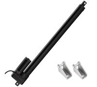 JQDML 500mm 20" Stroke Linear Actuator 12V Heavy Duty 3000N IP65 Waterproof | 5mm/s Speed, Electric Actuator, with Mounting Brackets, for Window Door Opener, Solar Tracker, RV, Home Automation