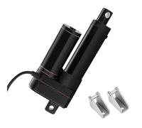 JQDML 50mm 2 Inch Stroke Linear Actuator 12V Heavy Duty 3000N/660lbs IP65 Waterproof Electric Actuator 5mm/s with Mounting Brackets