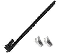 JQDML 850mm 34 Inch Stroke Linear Actuator 12V Heavy Duty 3000N/660lbs IP65 Waterproof Electric Actuator 5mm/s with Mounting Brackets