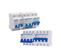 JQEYEWYKK 1PCS MTS Dual Power Manual Transfer Switch Interlock Circuit Breaker AC 63A 100A 125A 50/60HZ Dain Rail(50a,1P plus 1P)