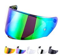 JQF Gear Motorcycle Helmet Visor for LS2 Assault/Rapid/Stream Outer Face Shield Motorcycle Helmet Accessories (Chrome Green)