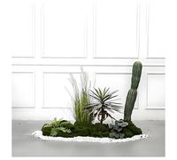 JQGADL Giant Artificial Rainforest Phoenix Palm Plant, Large Faux Palm Tree With Real Touch Leaves, Indoor Fake Greenery For Living Room, Lobby, Commercial Window Decoration(Size:C)