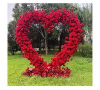JQGADL Metal Heart Wedding Arch Frame,Iron Decorative Props Balloon Flower Rack Framework,Heart Shaped Backdrop Stand,for Outdoor/Indoor Garden Climbing Plants,Wedding,Party Decoration(Color:A)