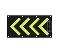 JQGADL Reflective Arrow Sign, LED Magnetic Traffic Arrow Sign, Flashing Warning Sign, For Construction, Fire Or Rescue, Highway And Law Enforcement(Size:46 * 84 cm/18.11 * 33 in,Color:Solar)