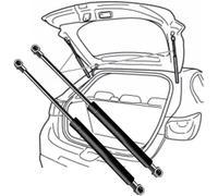 JQHXFDC-2 pieces car trunk air strut support gas spring shock absorber hydraulic rod accessories for Nissan QASHQAI II (J11) 2013-2019(OEM-904504EA0A)-53cm