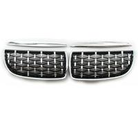 JQHXFDC - Car Front Kidney Grille Hood Grills Front Kidney Diamond Grille Auto Styling For BMW for E90 E91 2005 2006 2007 2008