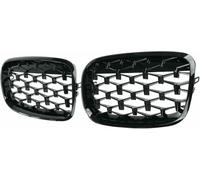 JQHXFDC - Car Front Kidney Grille Hood Grills Front Kidney Diamond Grille Auto Styling For BMW For X5 X6 E70 E71 E72 2007 2008 2009 2010 2011 2012 2013