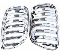 JQHXFDC - Car Front Kidney Grille Hood Grills Front Kidney Diamond Grille Auto Styling For BMW For X5 E53 2004 2005 2006