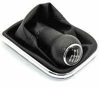 JQHXFDC - Car Gear Handball Car Gear Shift Knob Lever Change Gearbox Shifter Leather Stick Shifter for Golf 4 for IV MK4 GTI R32 for Bora Jetta 1999-2004
