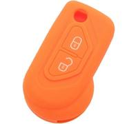 JQHXFDC - Car Key Cover Buttons Silicone Key Case Remote Holder Cover for CITROEN DS3 C3 2 Button Silicone Cover Protector