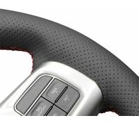 JQHXFDC Hand-Stitched Steering Wheel Cover Non-Slip Breathable Microfiber Leather Steering Wheel Cover on Wrap DIY Hand Sewn for Volkswagen VW Routan 2011-2012
