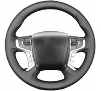 JQHXFDC Hand-Stitched Steering Wheel Cover Non-Slip Breathable Microfiber Leather Steering Wheel Cover on Wrap DIY Hand Sewn for Mitsubishi Pajero Triton 2015-2022