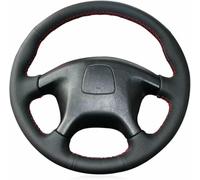 JQHXFDC Hand-Stitched Steering Wheel Cover Non-Slip Breathable Microfiber Leather Steering Wheel Cover on Wrap DIY Hand Sewn for Mitsubishi Space Gear 1998-2001