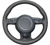 JQHXFDC Hand-Stitched Steering Wheel Cover Non-Slip Breathable Microfiber Leather Steering Wheel Cover on Wrap DIY Hand Sewn for Audi A5 8T Sportback Coupe 2012-2016